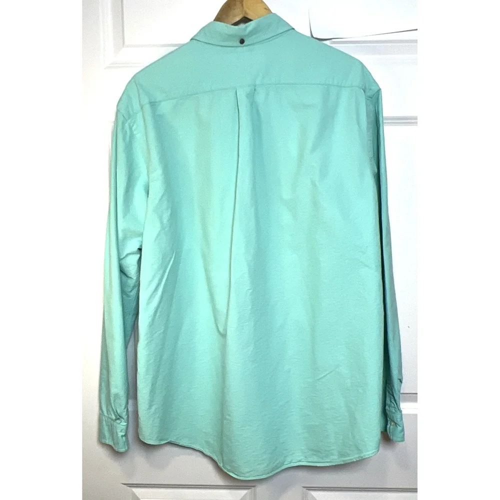 Polo Ralph Lauren Mens XXL Oxford Shirt Mint Seafoam Green Cotton Button Down LS